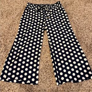 MICHAEL Michael Kors Navy and White Patterned Pants